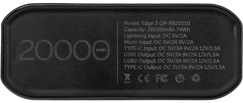 Повербанк Gelius Pro Edge 3 PD GP-PB20-210 20000 mAh Dark Blue (2185159707) - фото 7