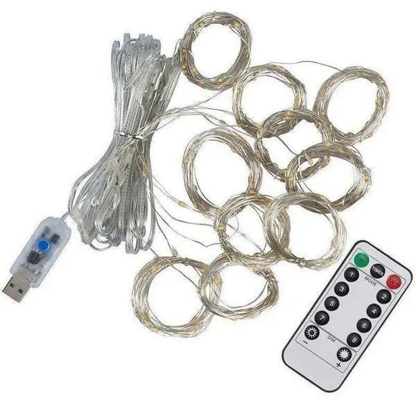 Гирлянда-штора USB 300LED с пультом 3х3 м (23061931)