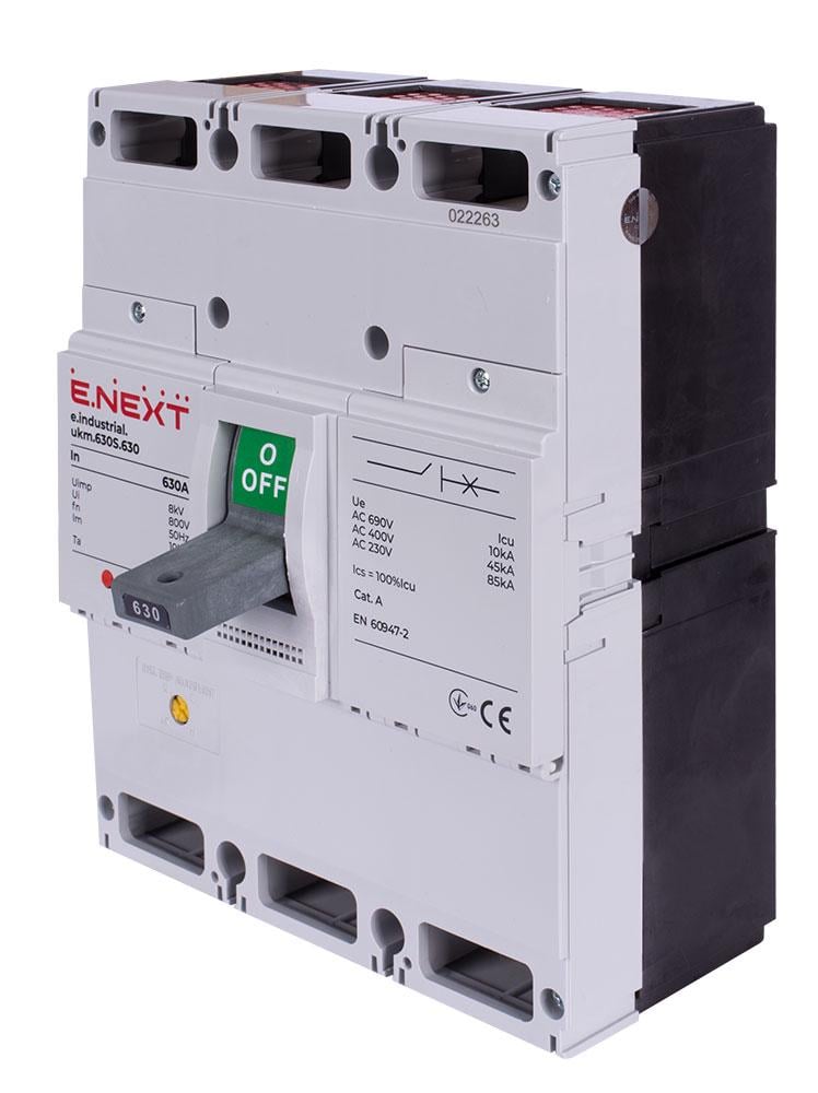 Автоматичний вимикач силовий E.NEXT e.industrial.ukm.630S.630 3р 630А (i0010011)