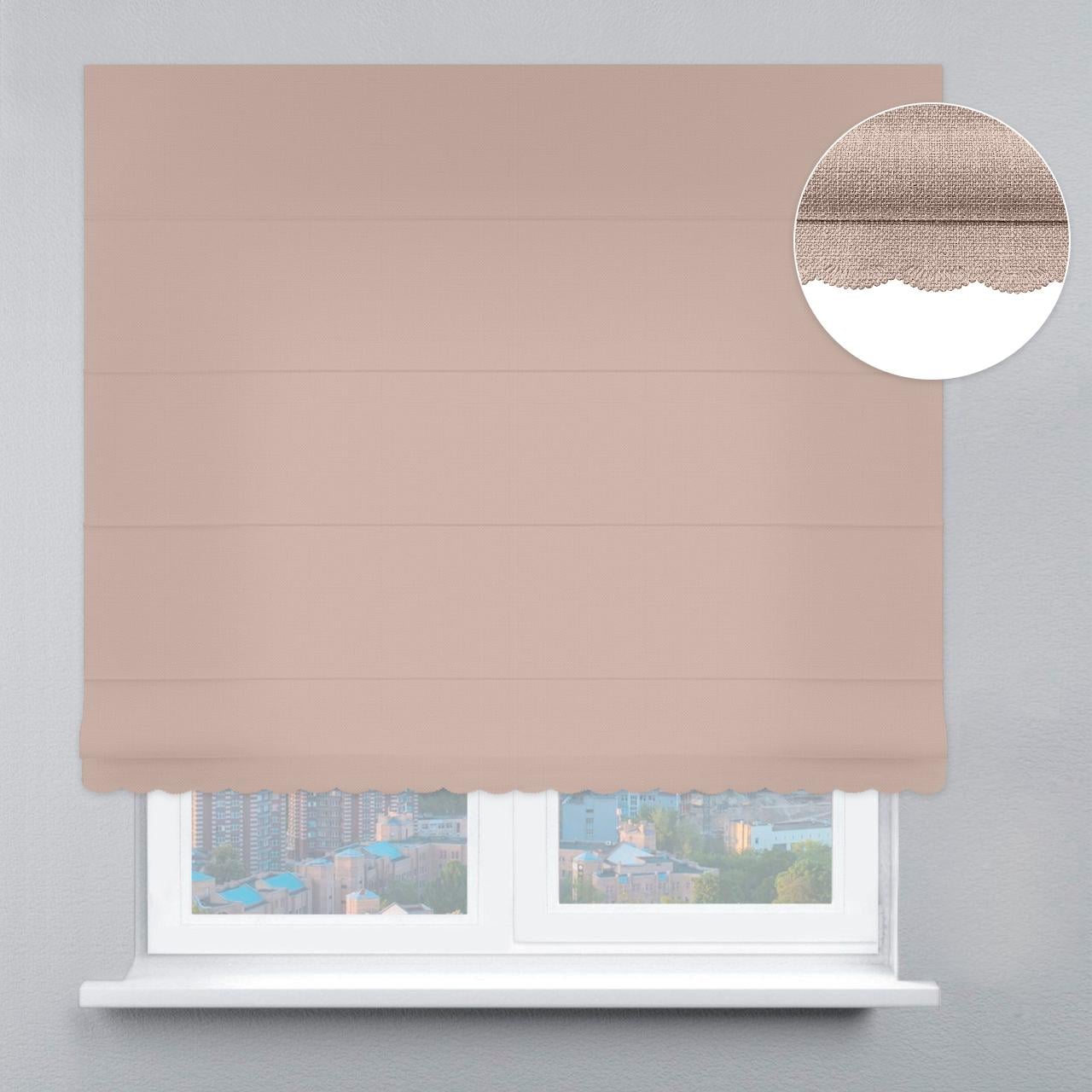 Римская штора рогожка премиум с ажуром 260х170 см Бежевый