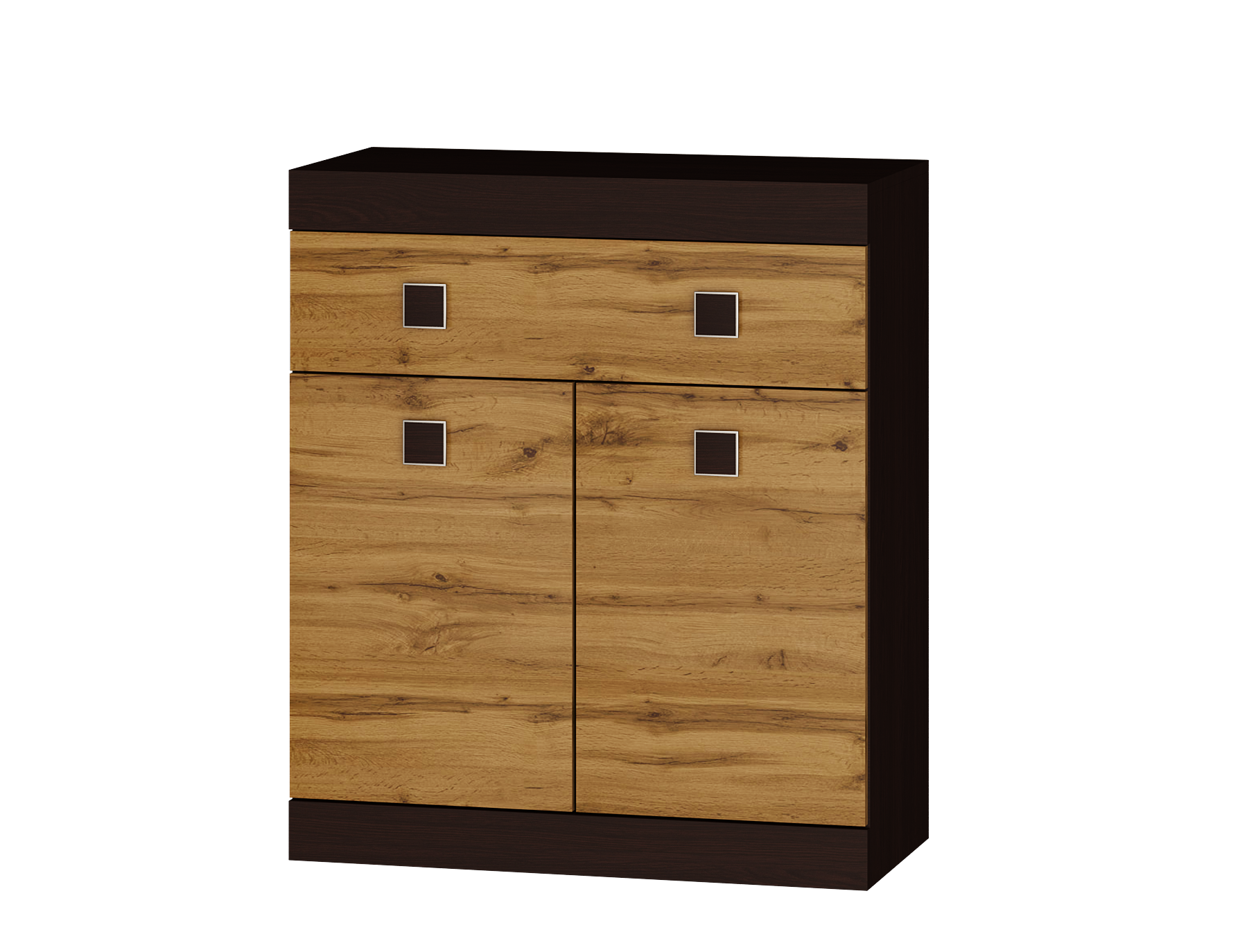 Комод Everest Соната 4 800х376х931 мм Венге темный/Дуб крафт золотой (11233) - фото 4