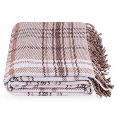 Плед Доппио 140x200 см Бежевый