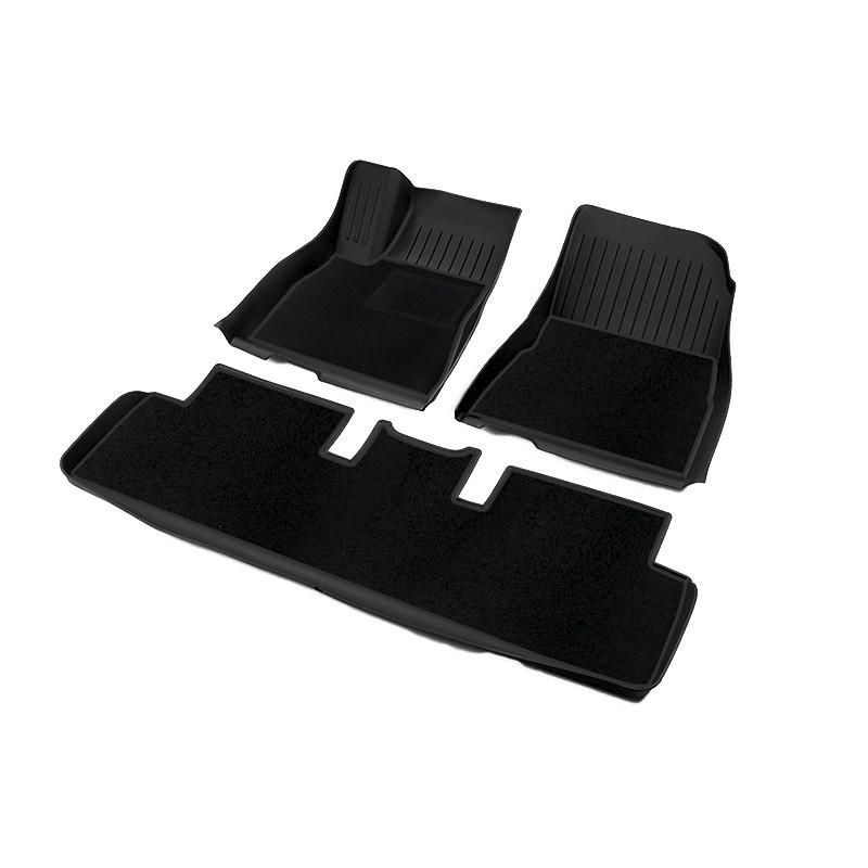 Комплект ковриков автомобильных двойных Lesko для Tesla Model Y 2в1 TPE/ворсовые тестильные Black (28953434) Комплект ковриков автомобильных двойных Lesko для Tesla Model Y 2в1 TPE/ворсовые тестильные Black (28953434)