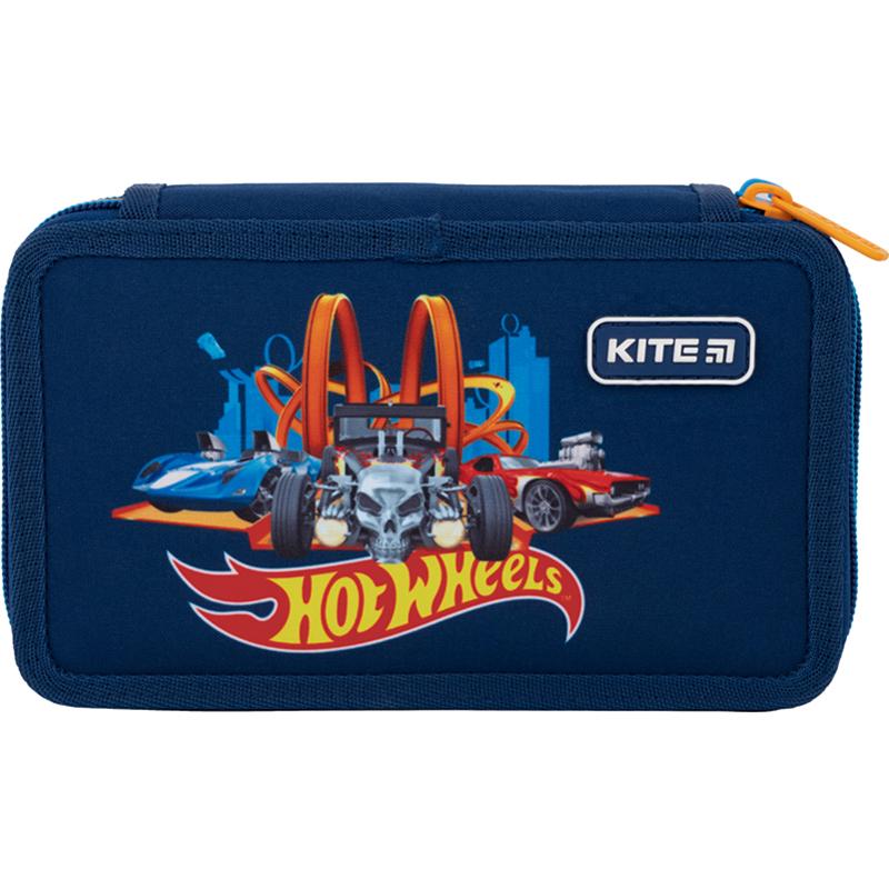 Пенал без наповнення Kite Hot Wheels 2 відділення (HW22-623)