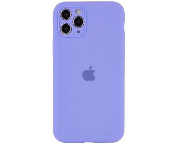 Чехол накладка Silicone Case Full Camera with Frame для Apple iPhone 14 Pro Max 39.Elegant purple