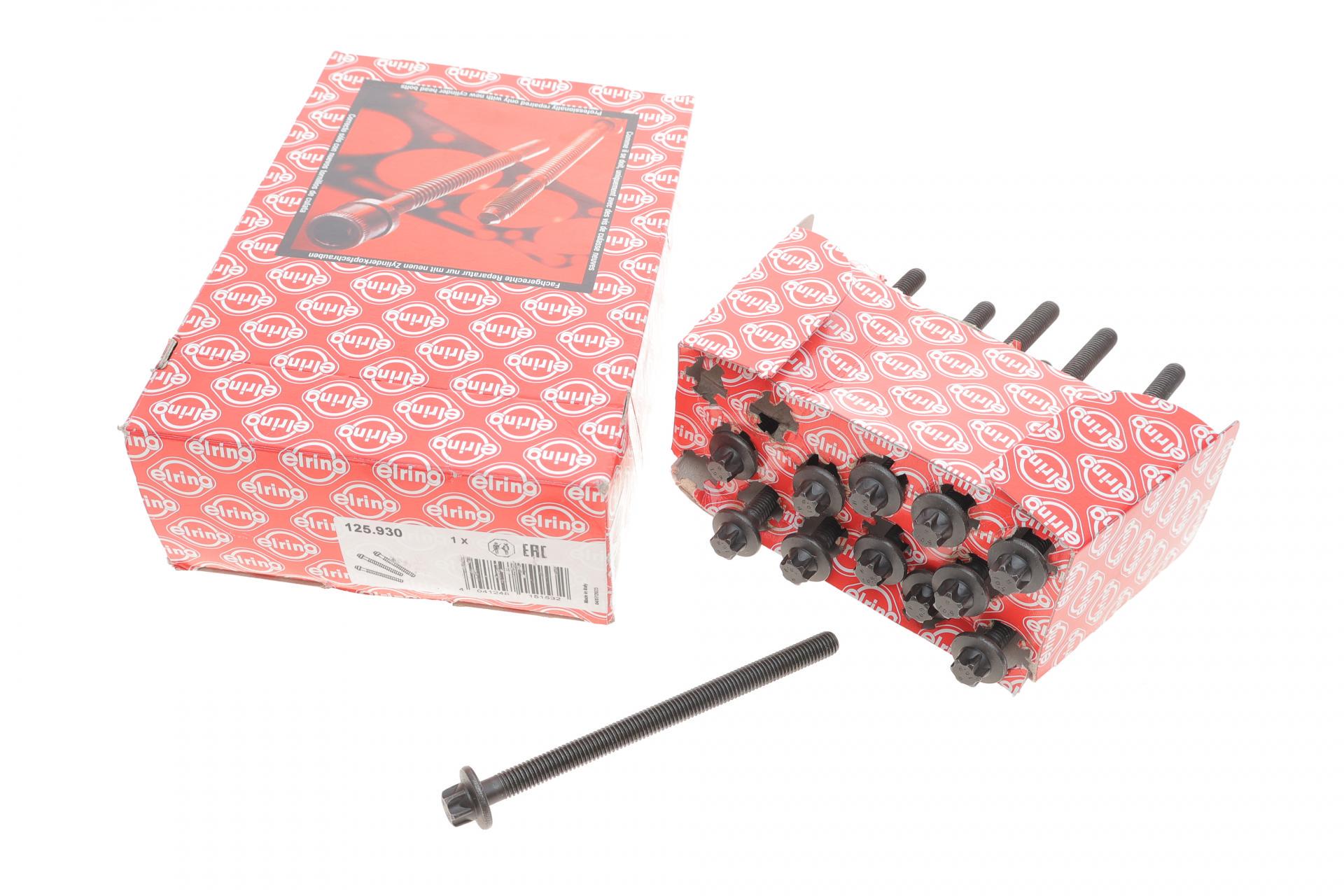 Болты головки ELRING Opel Combo/Astra F/G/H/Corsa B/C/D/Meriva/Tigra 1,2-1,4 98- M8x1,25x119 12 шт. (125,930)