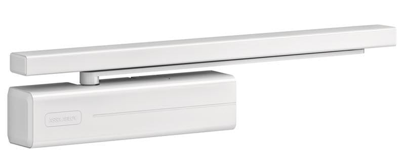 Доводчик дверной ASSA ABLOY DC340 с скользящей тягой EN 1-4 1100 мм 90 кг Белый