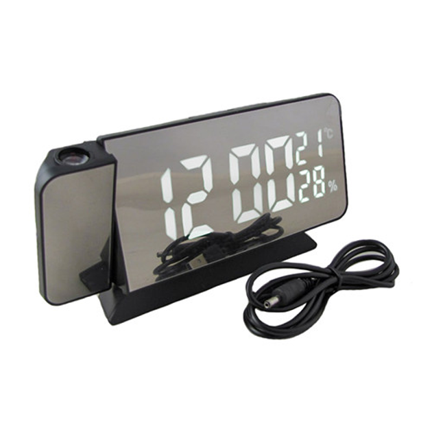 Часы настольные цифровые VST-900S с проекцией Черный (GR-05214)