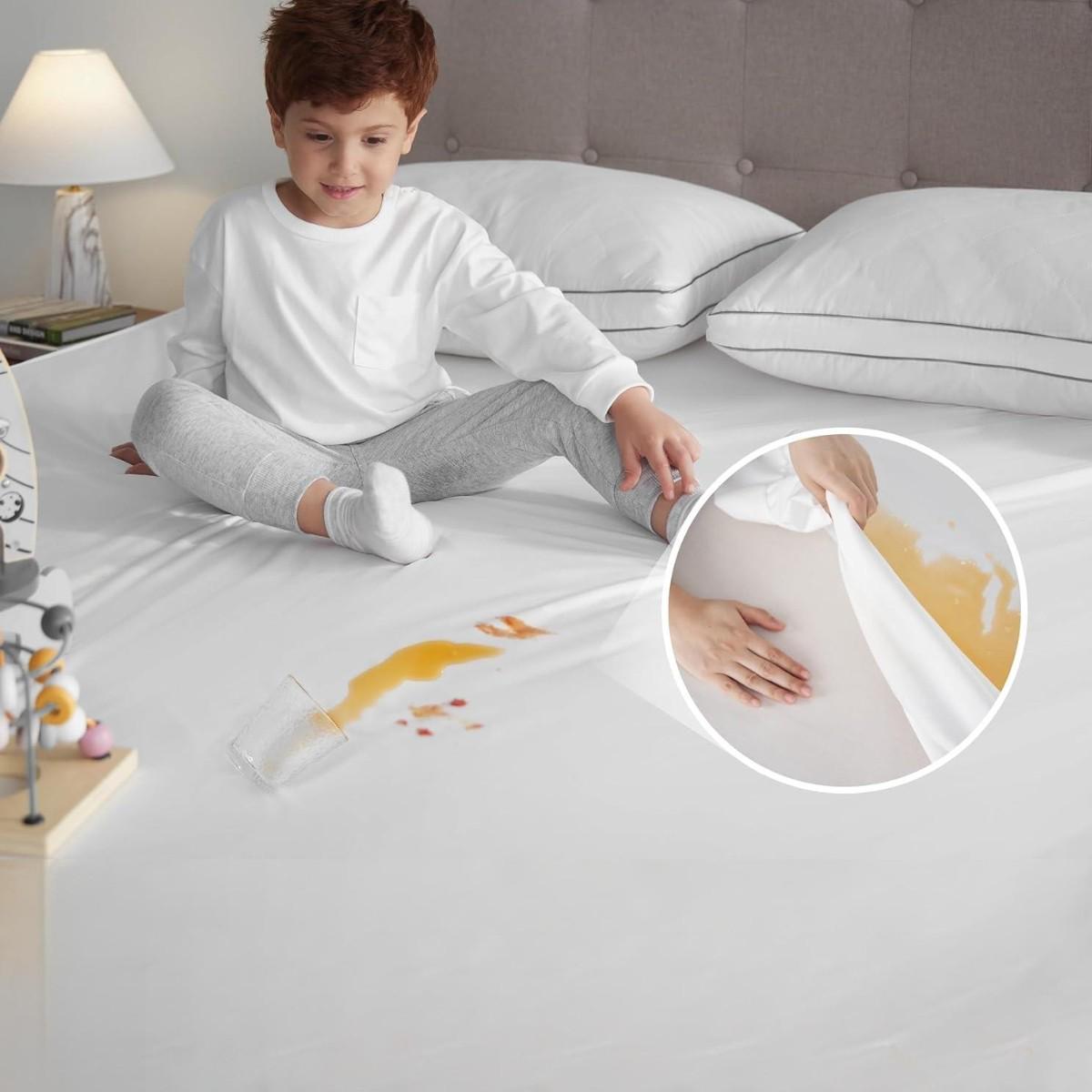 Простирадло на резинці Bimbo Аква-стоп для дитячого ліжечка 120х60 см - фото 2 Простирадло на резинці Bimbo Аква-стоп для дитячого ліжечка 120х60 см - фото 2