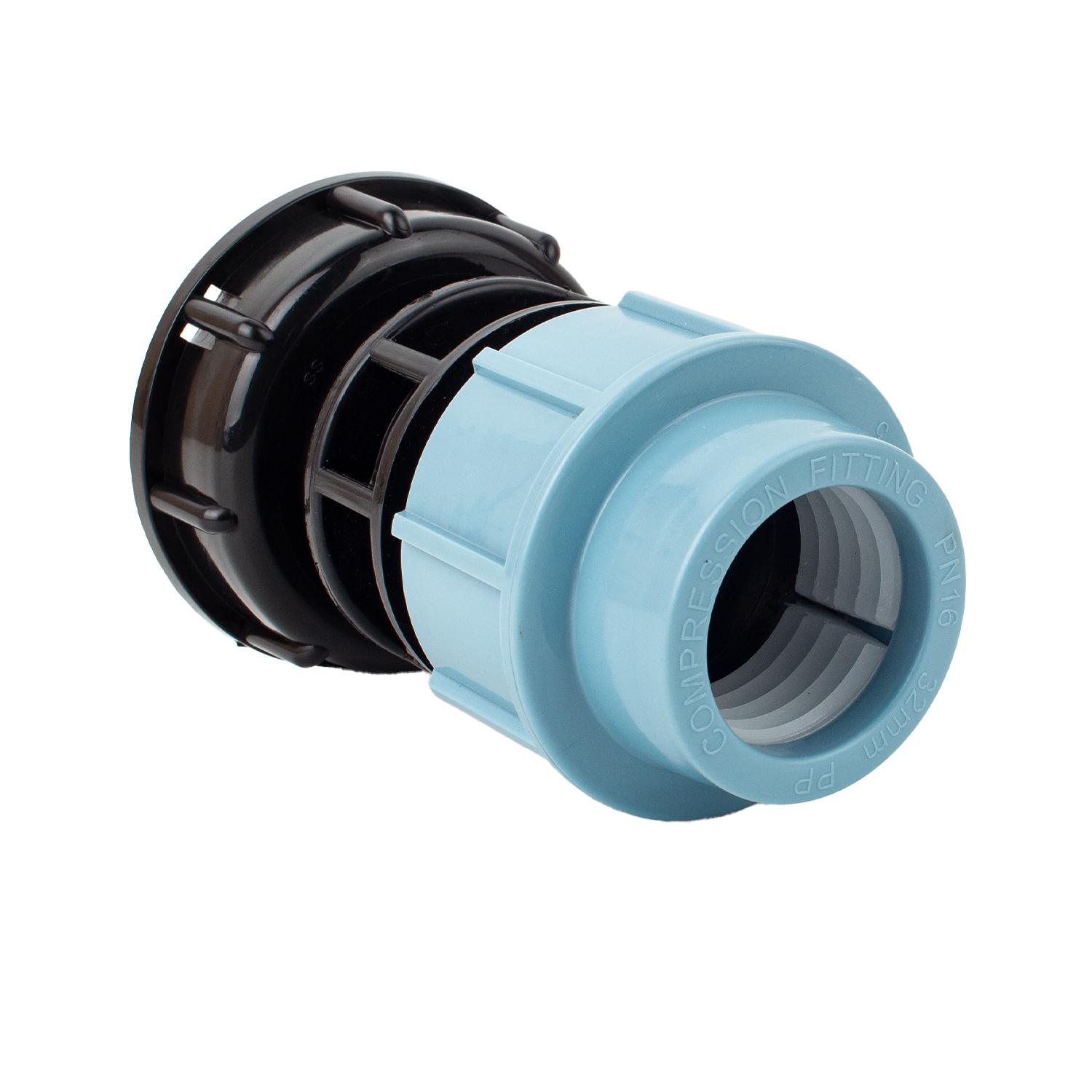 Переходник прямой из еврокуба S60х6 на ПНД трубу 32 мм - фото 3