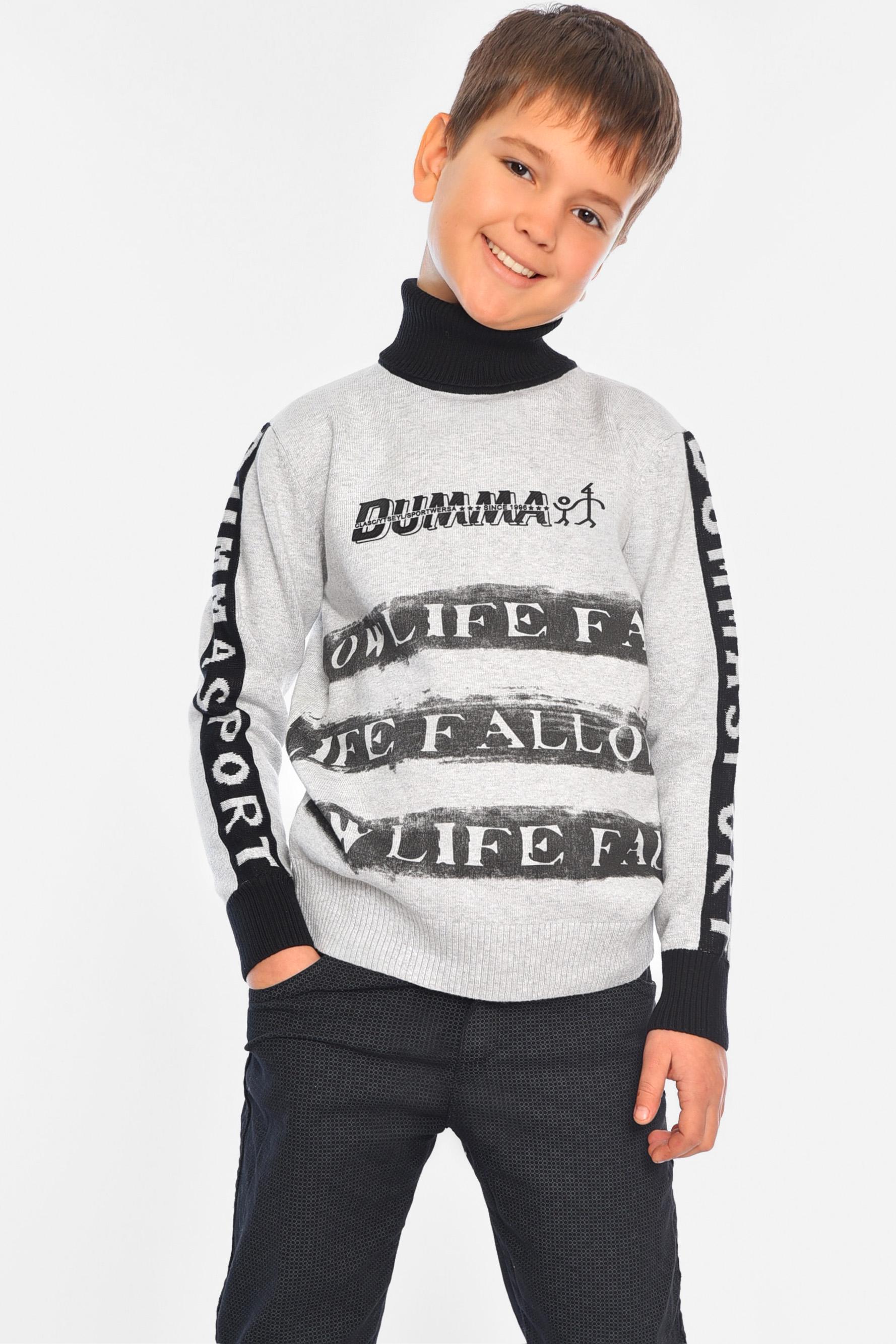 Гольф детский для мальчика 116 см Серый (196351)