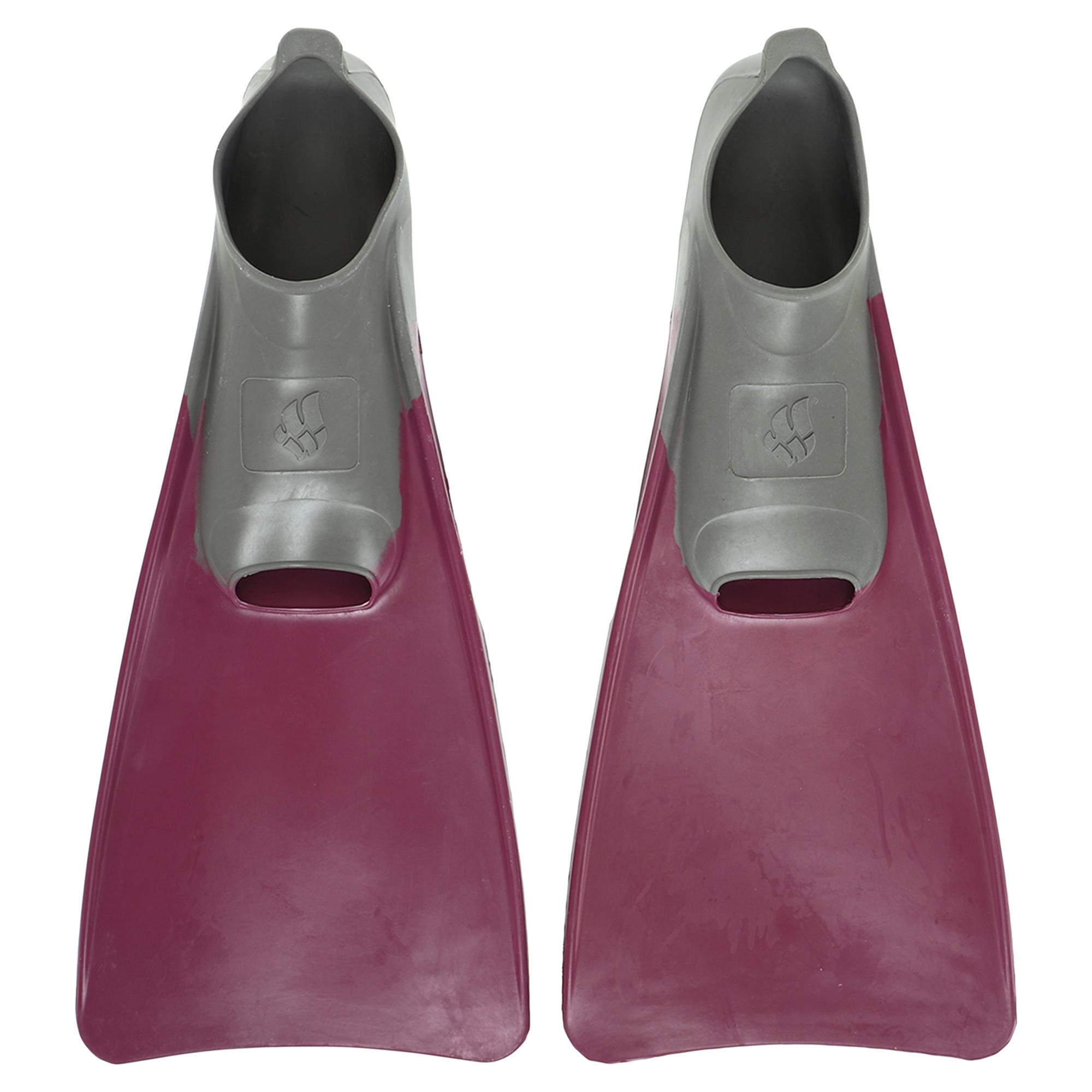 Ласты MadWave M074605509W POOL COLOUR LONG тренировочные с закрытой пяткой р. 40/41 Фиолетовый/Серый (6936116102448)