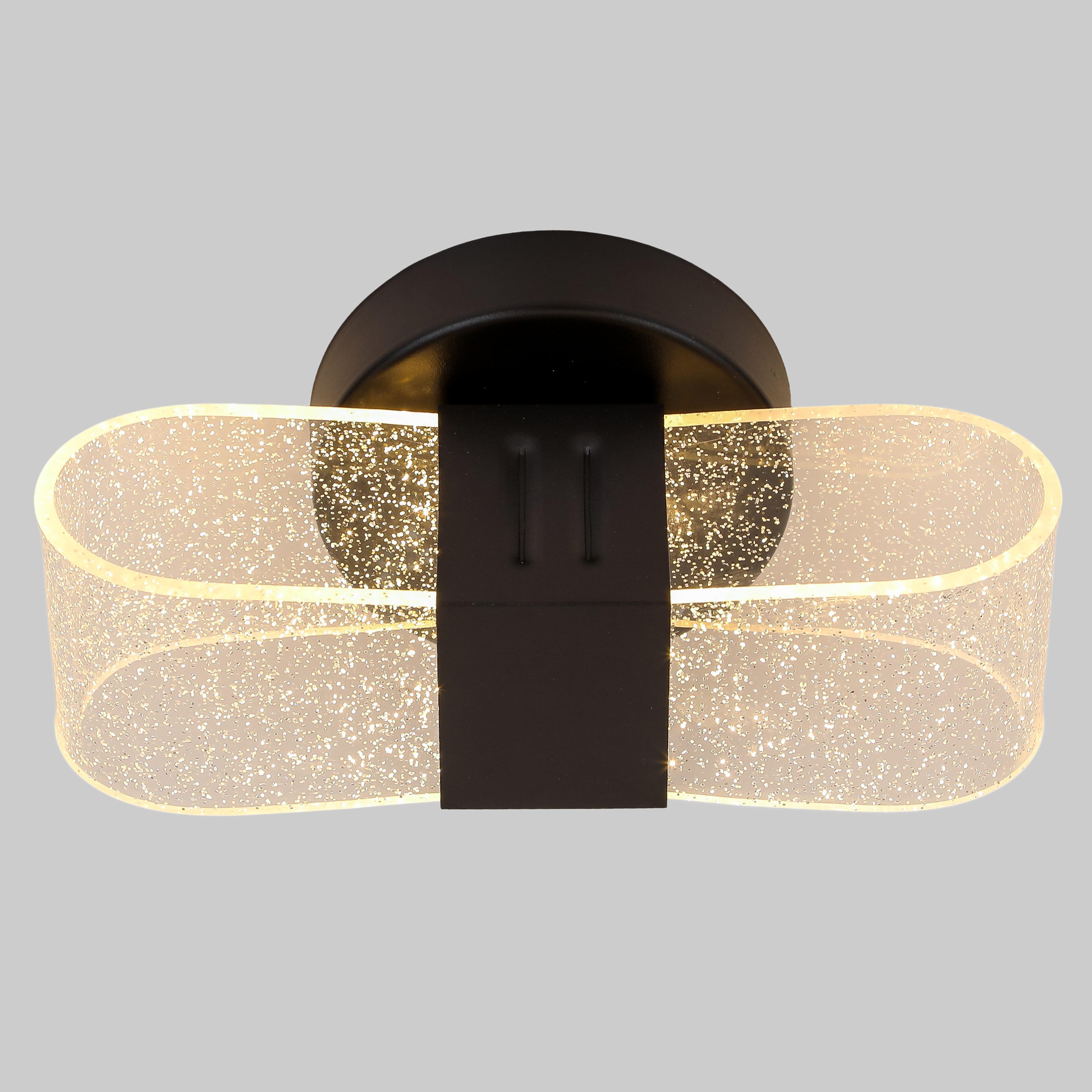 Светильник/бра настенный с блесточками 8W Черный (96-W6079A BK)