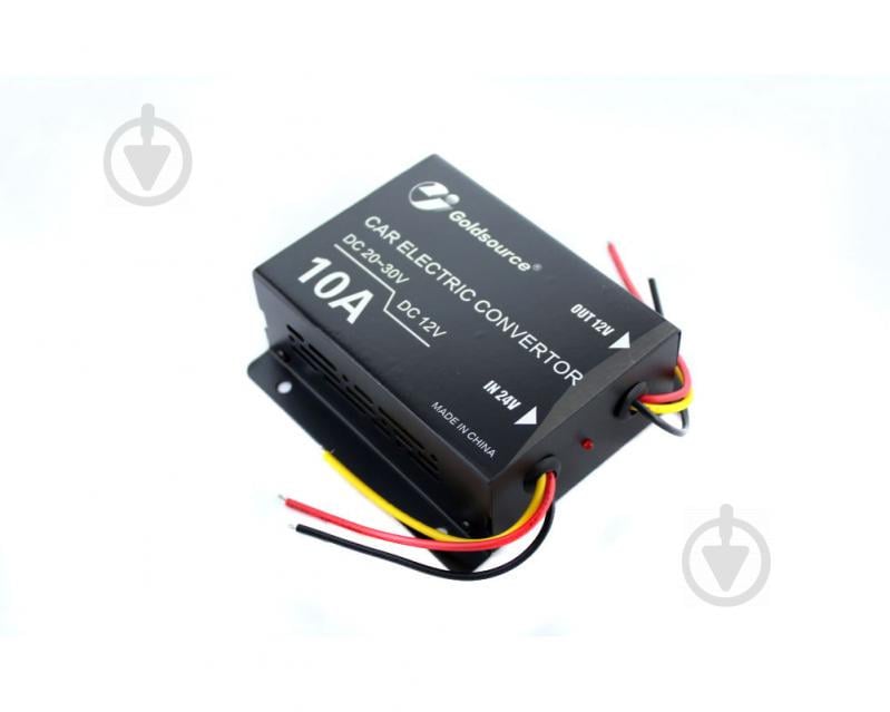 Инвертор автомобильный преобразователь напряжения UKC DC/DC 24v-12v 10A GS-D10A (005959)