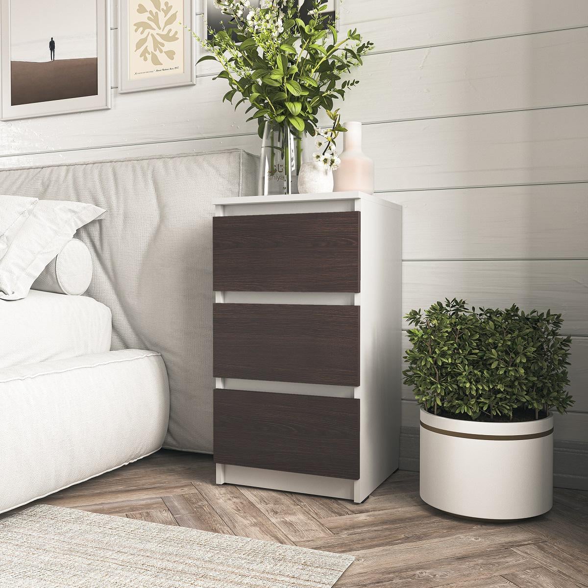 Тумба прикроватная T-216 Moreli Белый/Венге