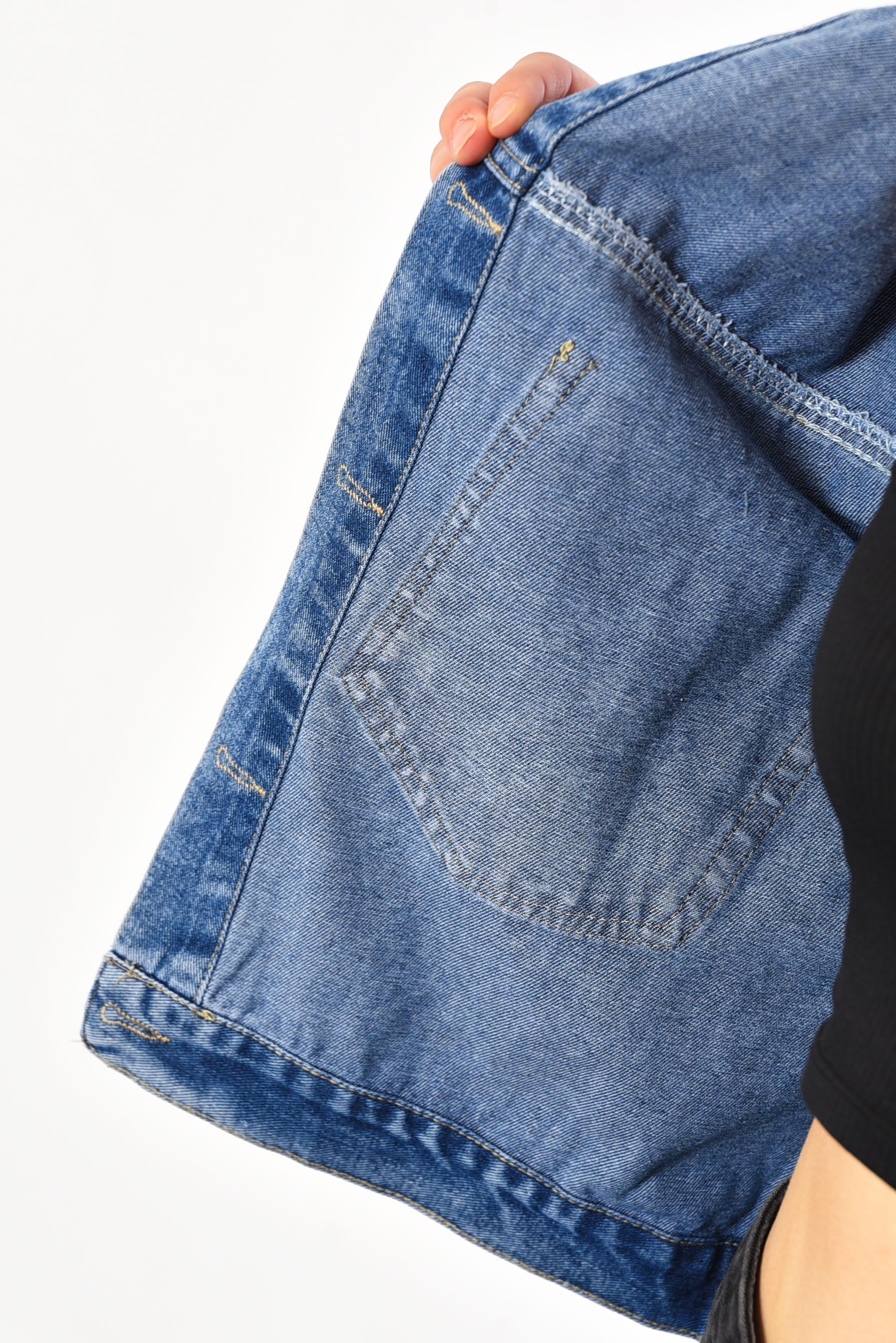 Джинсовка женская 3XL Синий (184216) - фото 4 Джинсовка женская 3XL Синий (184216) - фото 4