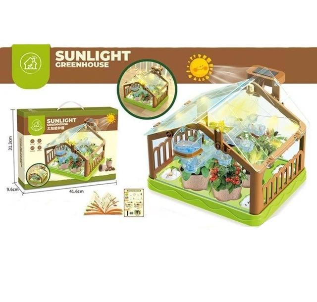 Теплица игровая MBL 313 подсветка/лампа/солнечная панель/семена/торфяные таблетки/горшки (171052) - фото 2