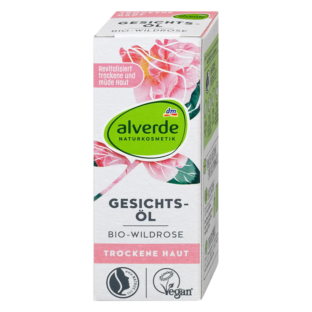 Масло для лица Alverde Naturkosmetik с органическим шиповником 25 мл