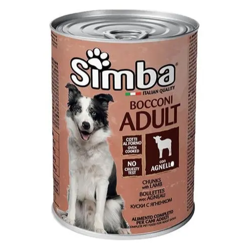 Корм вологий для собак Simba Dog Wet Ягня 415 г (70009164)