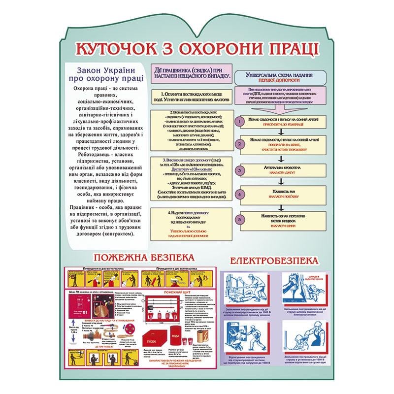 Куточок з Охорони Праці 60х80 см