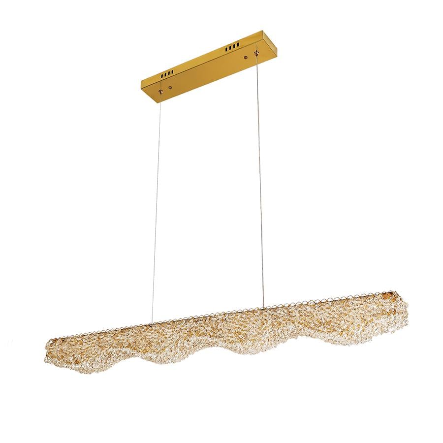 Люстра підвісна кришталева LED Levistella 7897202 GD світлодіодна Золотий (950)