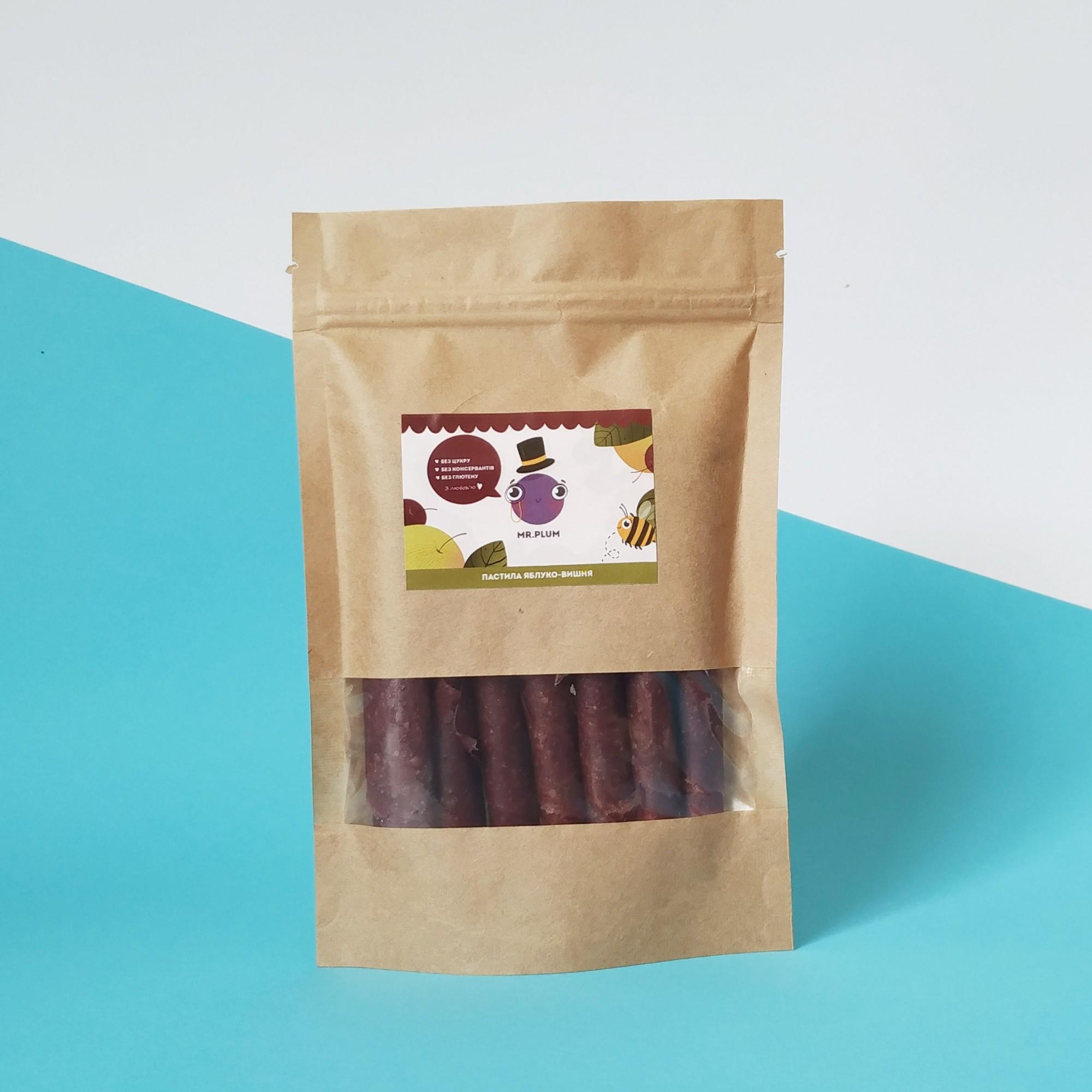 Пастила натуральная Mr.Plum Яблоко-Вишня 100 г - фото 2 Пастила натуральная Mr.Plum Яблоко-Вишня 100 г - фото 2