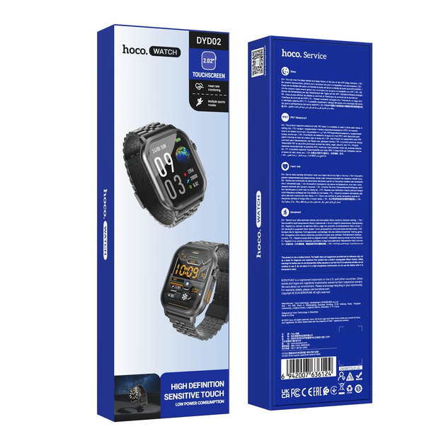 Смарт Часы Hoco DYD02 call version Черный (DYD02 ) - фото 5 Смарт Часы Hoco DYD02 call version Черный (DYD02 ) - фото 5