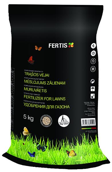 Удобрение комплексное минеральное для газона Fertis NPK 17.6.11/МЕ 5 кг