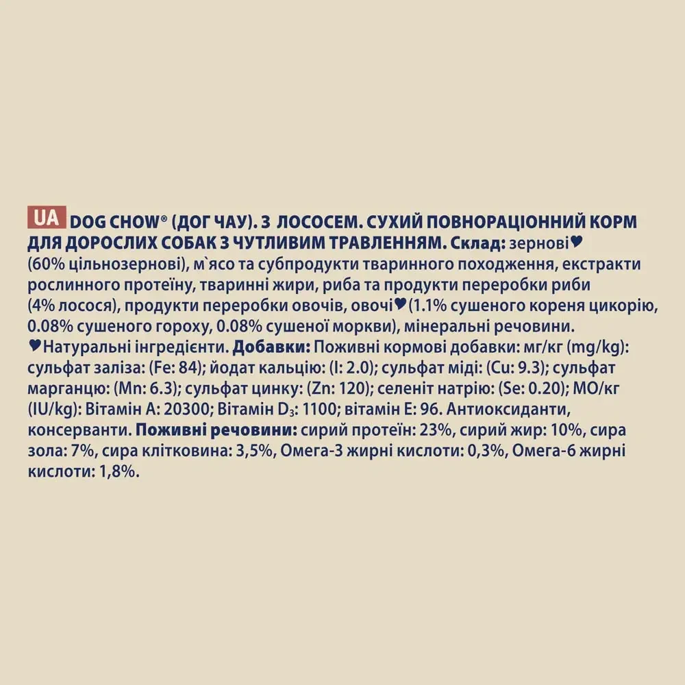 Сухий корм для дорослих собак із чутливим травленням Dog Chow Sensetive 14 кг - фото 7 Сухий корм для дорослих собак із чутливим травленням Dog Chow Sensetive 14 кг - фото 7