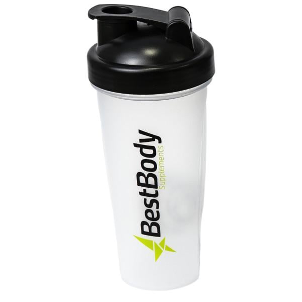 Шейкер спортивный Helios Best Body из пластика с шариком 600 мл Черный (21-125-sh-Нb-600)