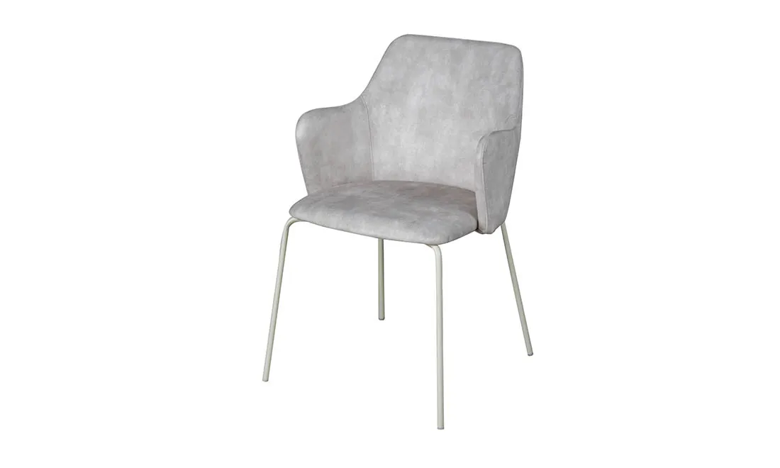 Стілець Белла метал сидіння тканина 580x530x850 мм Сірий