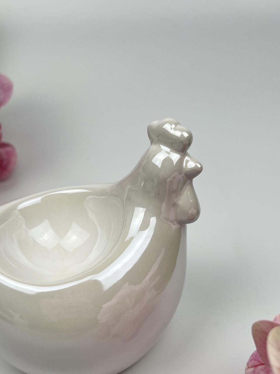 Подставка для яйца BonaDi Перламутровая курочка 10 см - фото 4 Подставка для яйца BonaDi Перламутровая курочка 10 см - фото 4