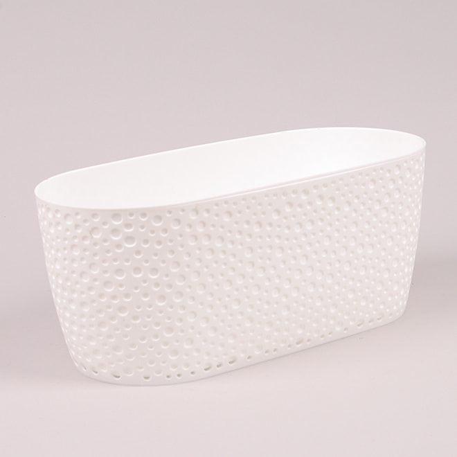 Горщик пластиковий Flora Vero Box 31,5 см Білий (86047) - фото 1