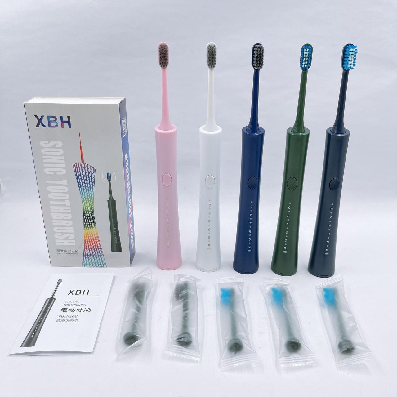 Щетка зубная электрическая Sonic XBH-168 5 насадок Розовый - фото 4 Щетка зубная электрическая Sonic XBH-168 5 насадок Розовый - фото 4