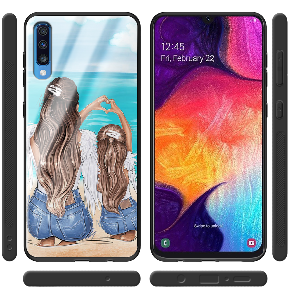 Чохол BoxFace Samsung A705 Galaxy A70 Family Vacation Чорний силікон зі склом (36860-up2380-37740) - фото 2