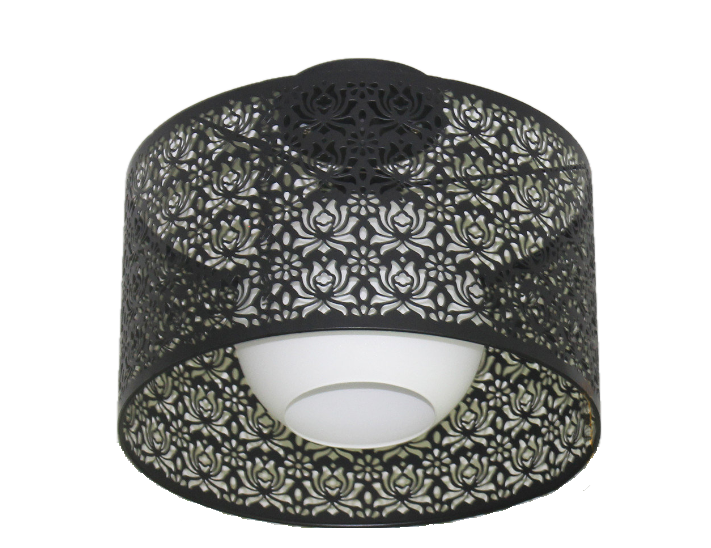 Люстра-абажур потолочная Sirius из металла Черный (191693/1)