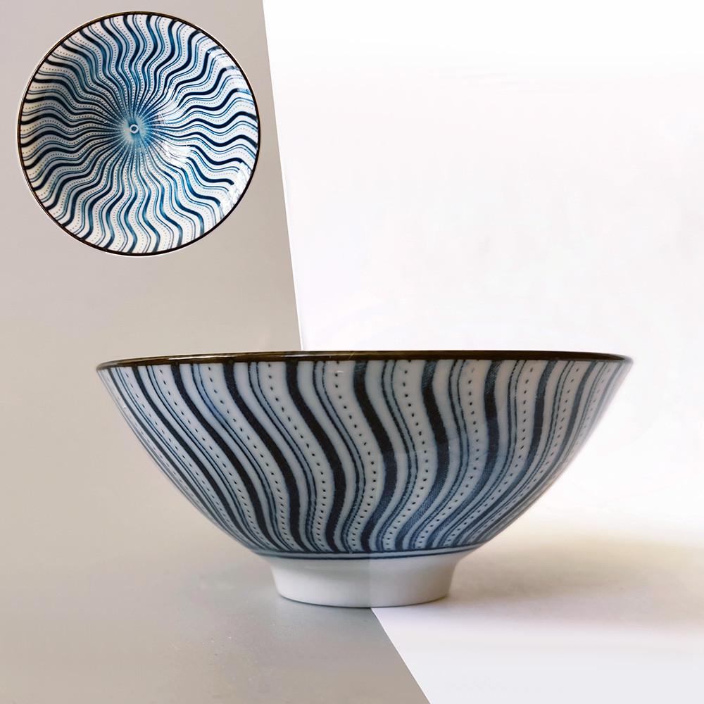 Пиала для чая Волны фарфоровая 90 мл - фото 2