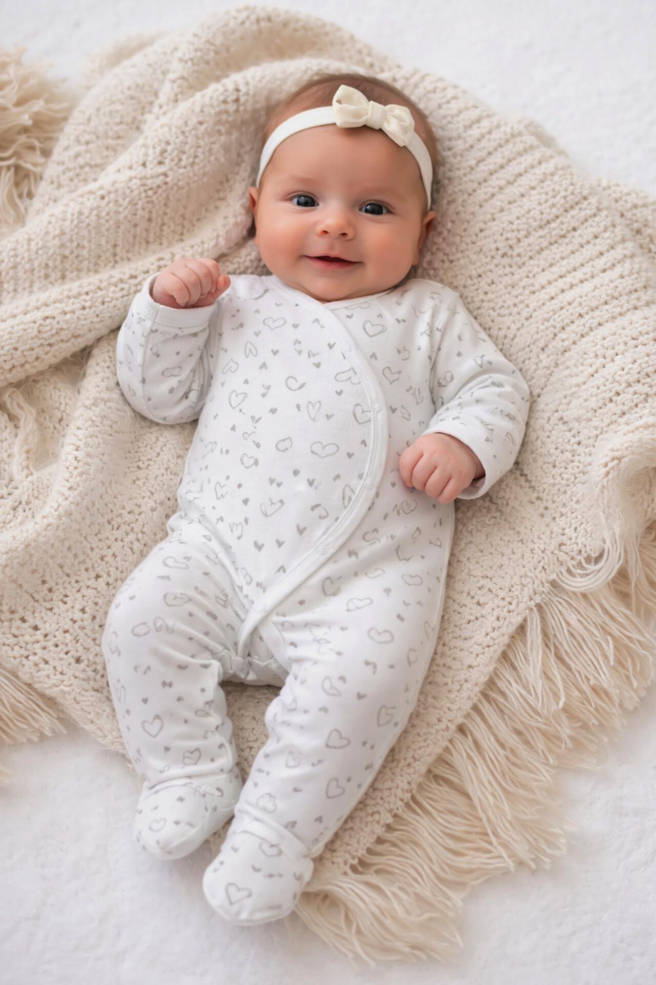 Чоловічок дитячий з начосом Тімі текс Сердечка 56 см Молочний