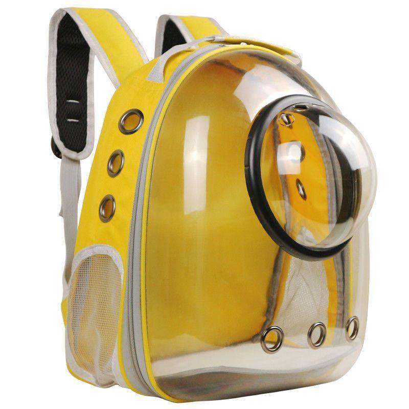 Рюкзак для переноски домашних питомцев CosmoPet CP-101 с иллюминатором 42х25х32 см Yellow (3_06586)