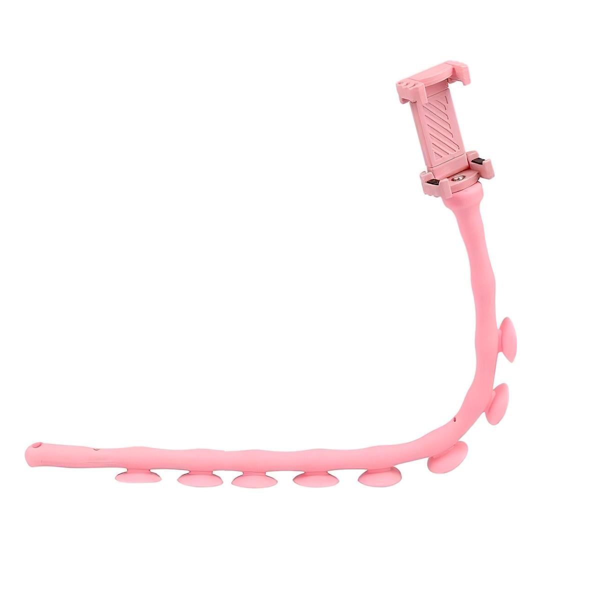 Гибкий держатель для телефона на присосках Worm lazy holder Розовый (1008521-Pink)