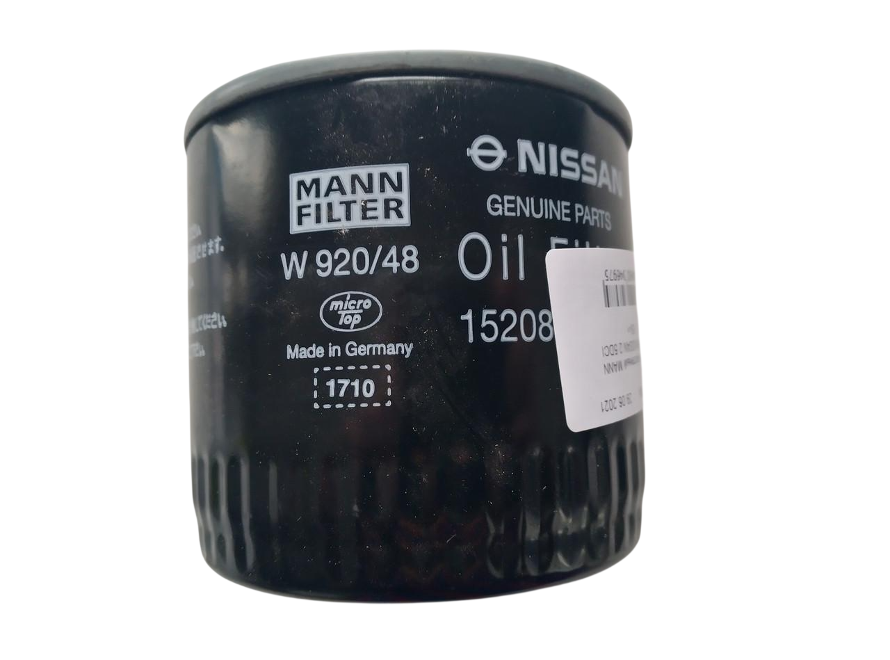 Фильтр масляный MANN W920/48 NISSAN 2.5DCI 05 -> (3085935999)
