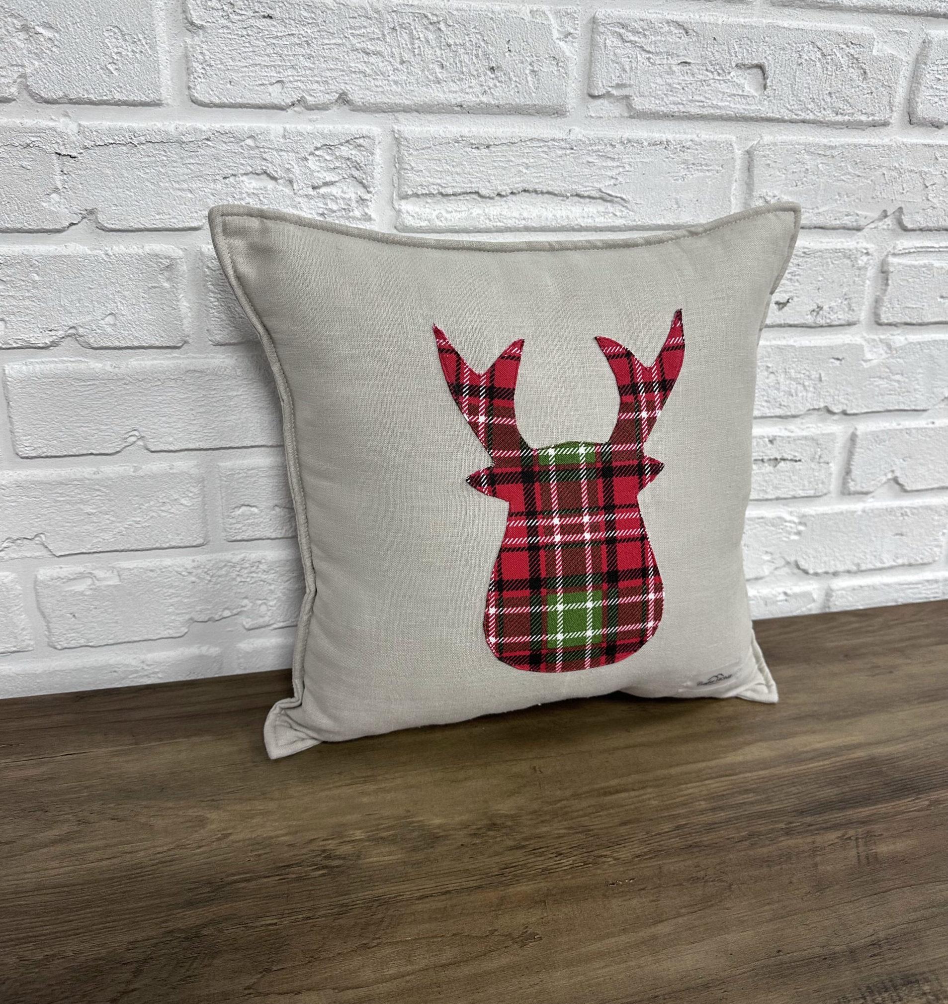 Подушка Comfort Home X-mas sackcloth deer новогодняя 40х40 см