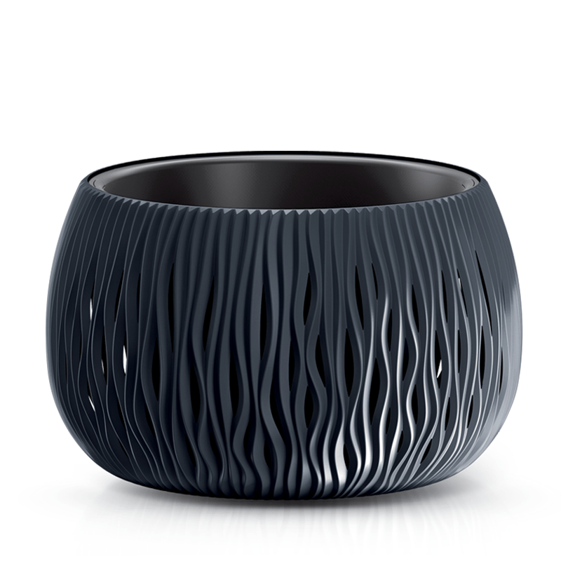 Горшок для цветов Prosperplast Sandy Bowl 48 см Антрацитовый (DSK480-S433)