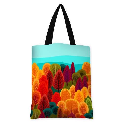 Сумка женская тканевая Presentville Осенний лес (SV 22S005 BL)