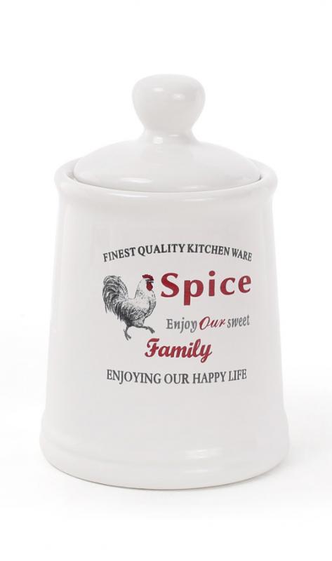 Банка керамическая Тоскана Family SPICE 250 мл для хранения сыпучих продуктов (BD-875-372)