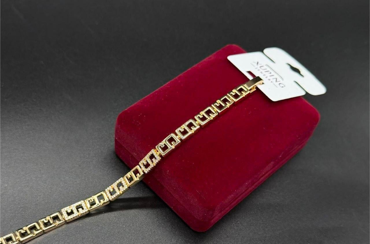 Браслет на руку Xuping из медицинского золота 19 см Золотой (2903227156)