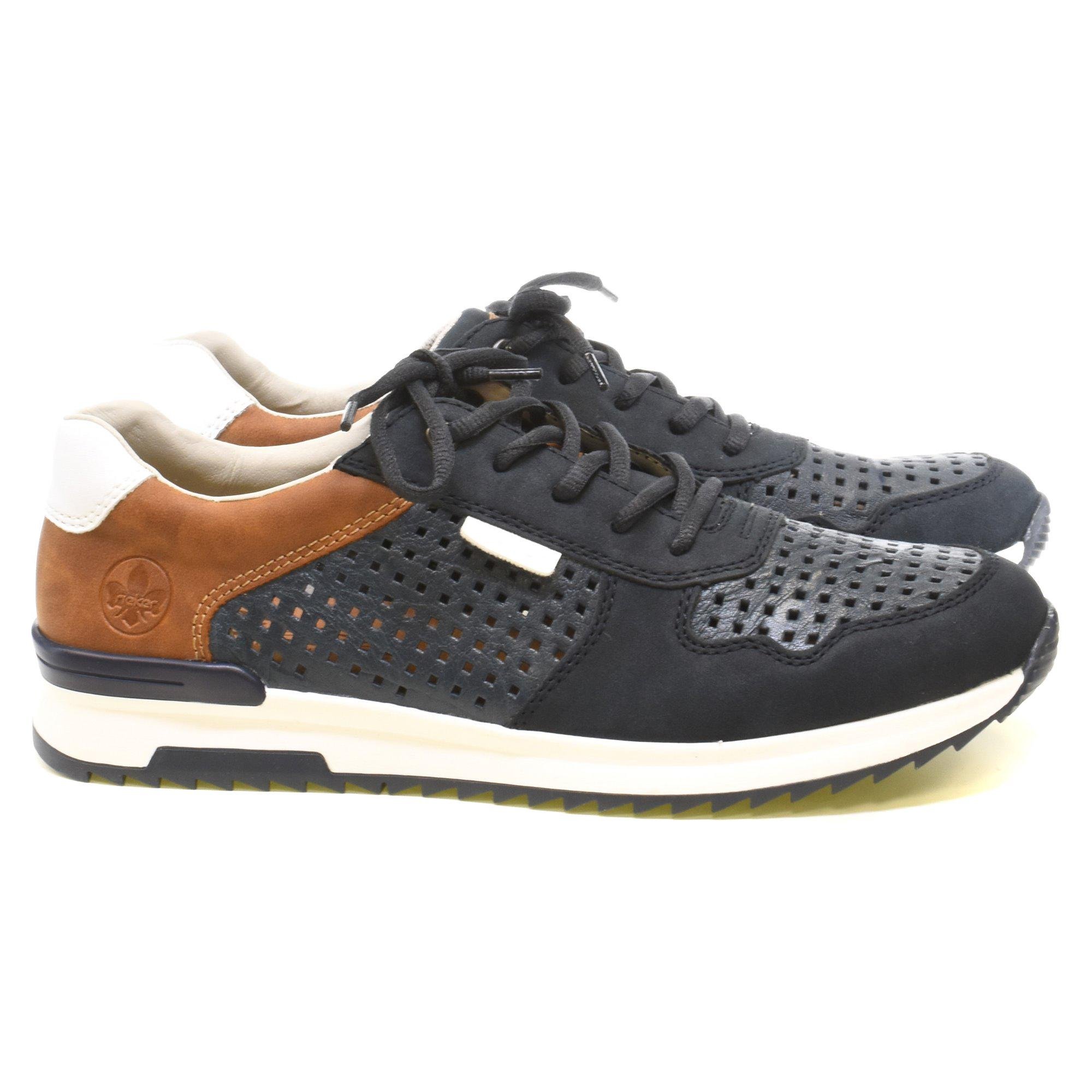 Кроссовки мужские Rieker р. 42 Синий/Коричневый (89172-42) - фото 4