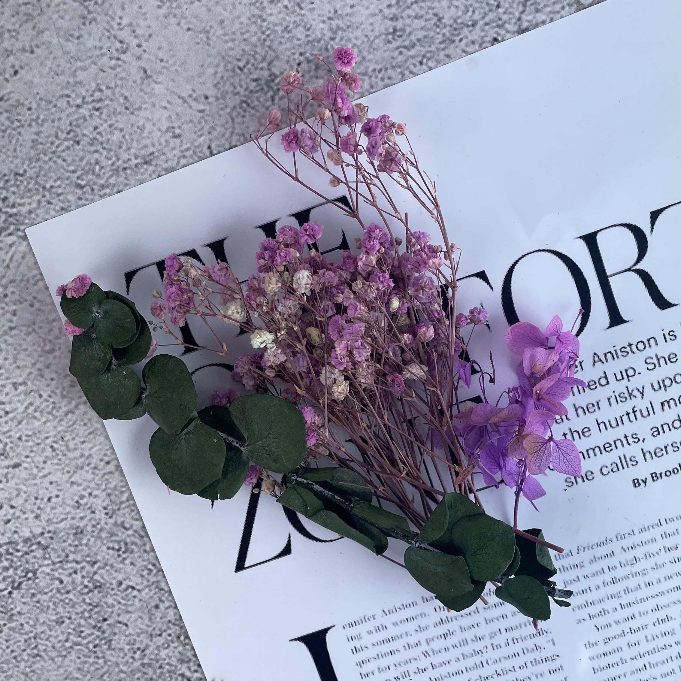 Сухі квіти для декору Фіолетовий (1212)