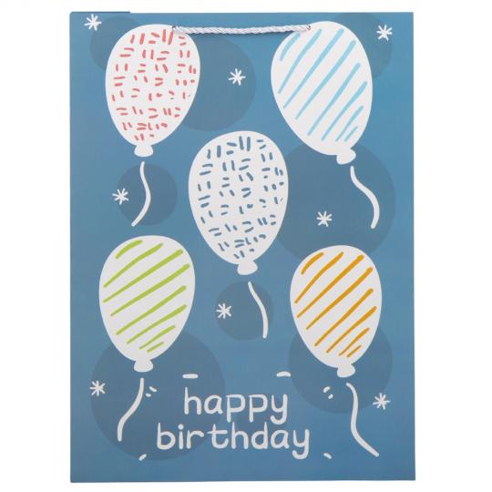 Подарочный пакет Elisey Birthday 31х42 см 4 шт. Разноцветный 2 (9100-006)
