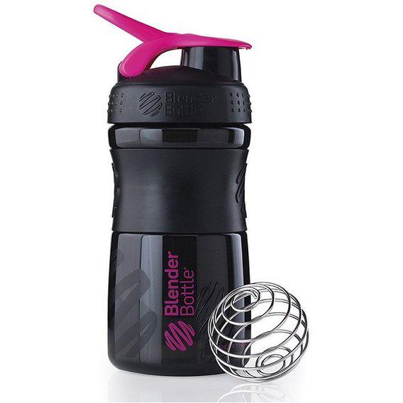 Шейкер Blender Bottle SportMixer 590 мл Black/Pink (000000579)